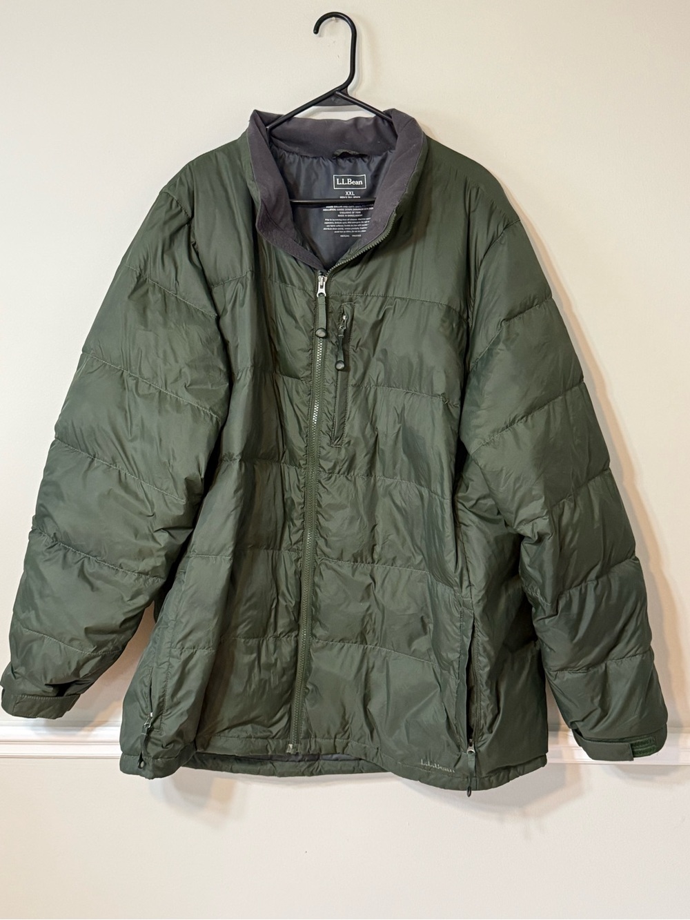 L.L. Bean Men's Olive Green Puffer Jacket size XXL